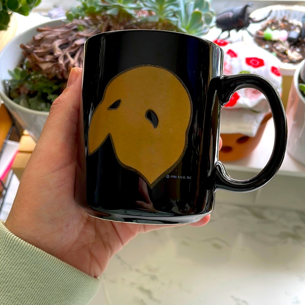 The Phantom Of The Opera Coffee Black Mug Vintage 1986